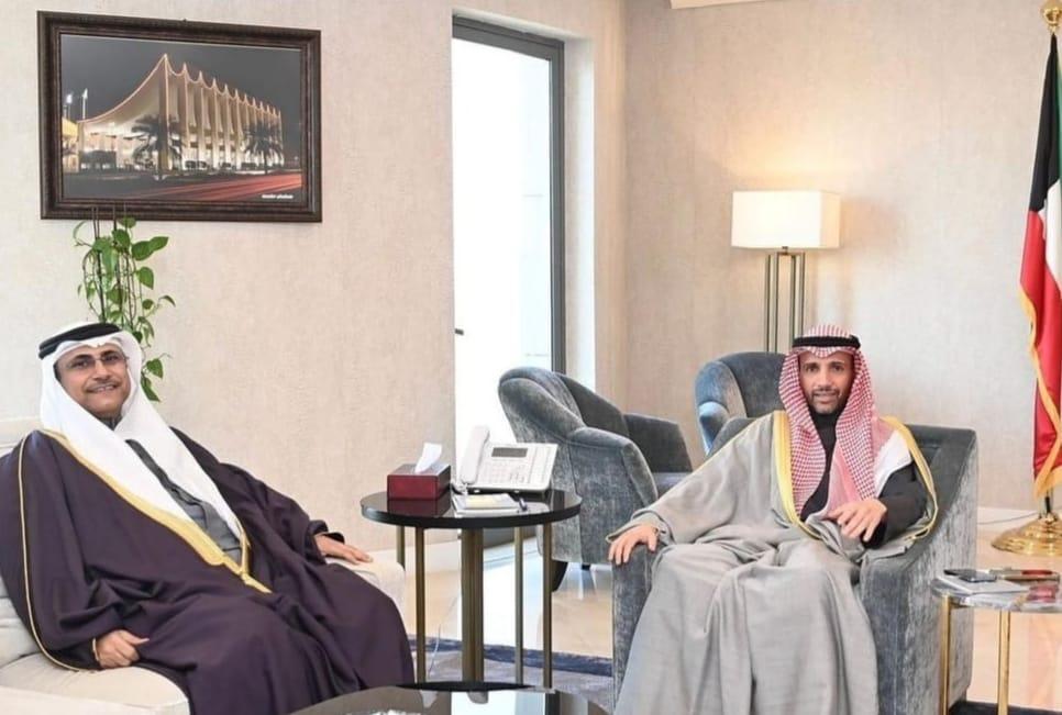 رئيس البرلمان العربي يلتقي رئيس مجلس الأمة الكويتي ( الأمة برس)