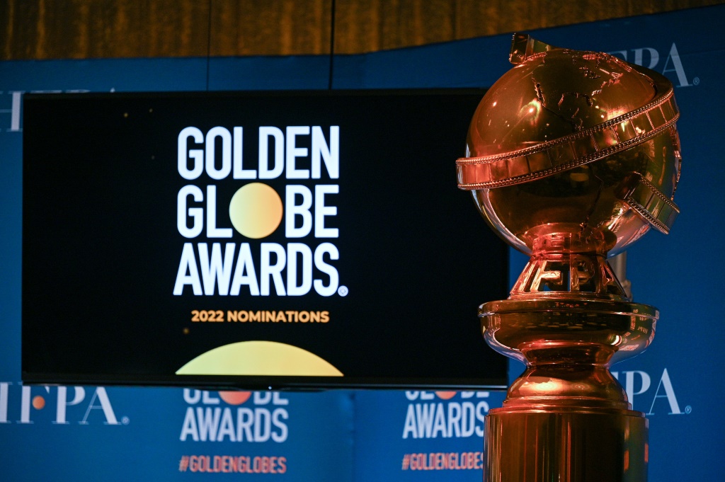 من إعلان الترشيحات للنسخة التاسعة والسبعين من جوائز "غولدن غلوب" في 13 كانون الأول/ديسمبر 2021 في فندق "بيفرلي هيلتون" في بيفرلي هيلز بولاية كاليفورنيا(ا ف ب)