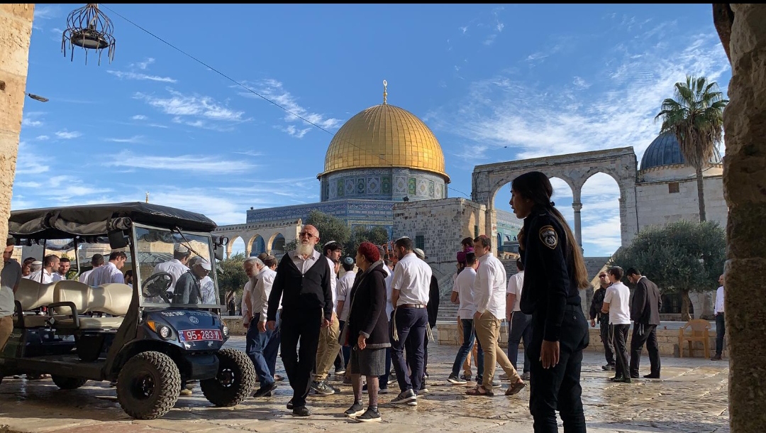 يتعرض الأقصى يوميًّا عدا الجمعة والسبت، لاقتحامات المستوطنين بحماية قوات الاحتلال (وفا)