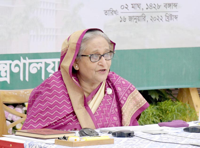 الشيخة حسينة رئءسة وزراء بنغالادش (وكالة الأنباء البنغالية)