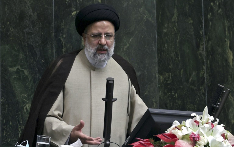 الرئيس الإيراني إبراهيم رئيسي في طهران بتاريخ 1 كانون الأول/ديسمبر 2021(ا ف ب)