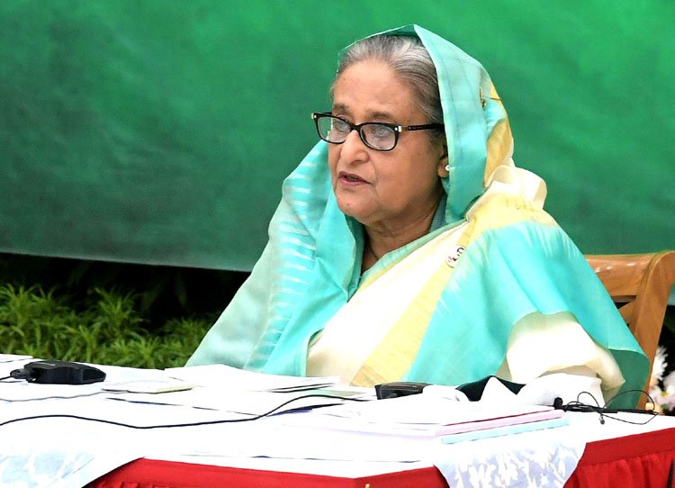 رئيسة بنغلادش الشيخة حسنية ( وكالة الأنباء البنغالية)