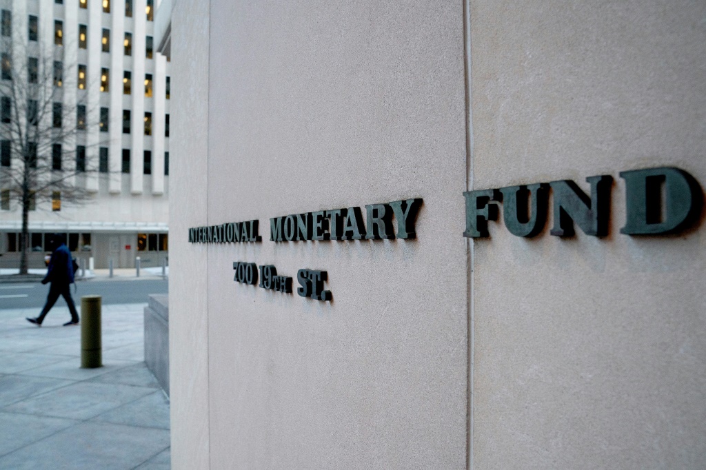 مقر صندوق النقد الدولي في واشنطن بتاريخ 10 كانون الثاني/يناير 2022(ا ف ب)