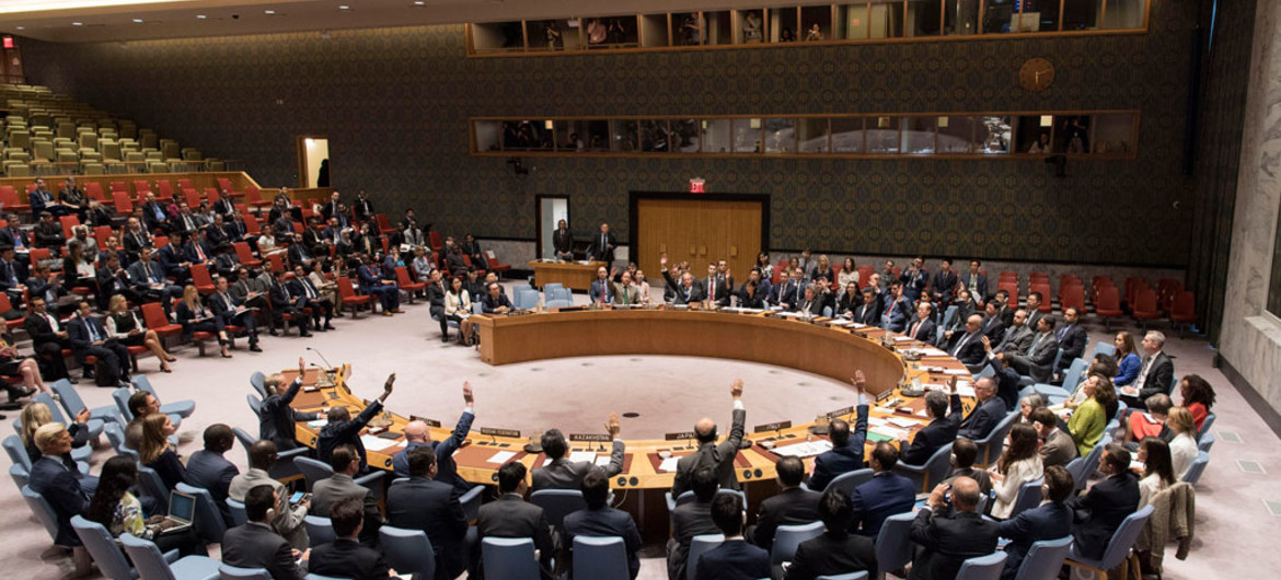 صورة لاجتماع مجلس الأمن الدولي (الموقع الرسمي )