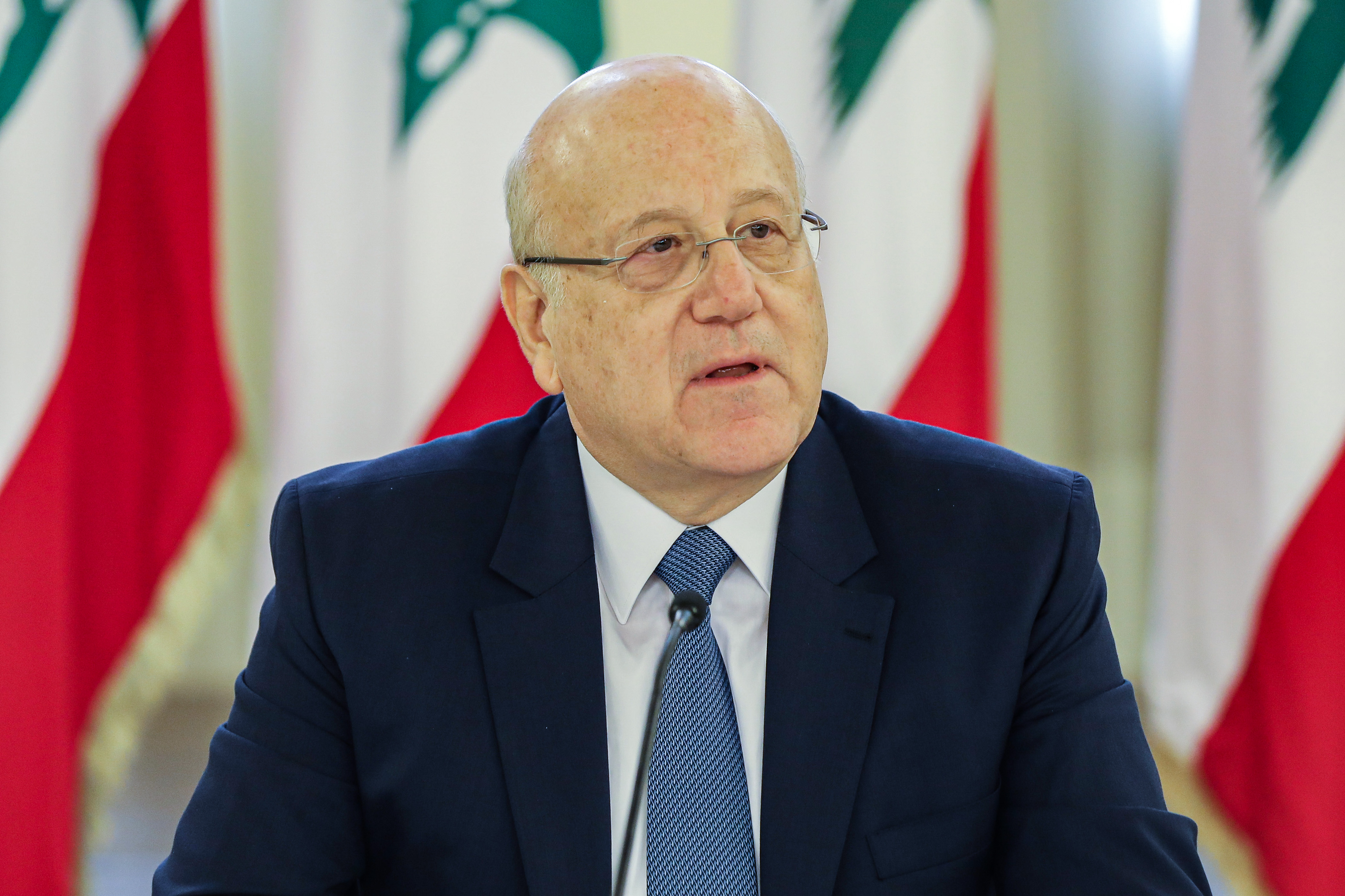ورئيس الحكومة اللبنانية، نجيب ميقاتي (د ب أ)