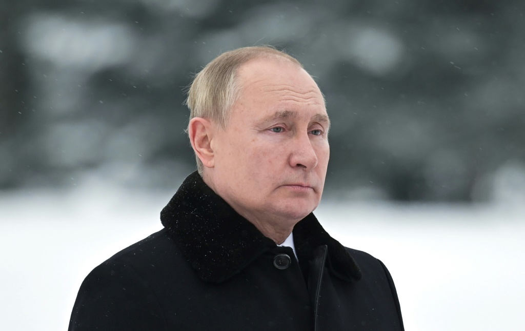 الرئيس الروسي فلاديمير بوتين خلال مراسم رسمية في سان بطرسبورغ في 27 يناير 2022 (ا ف ب)