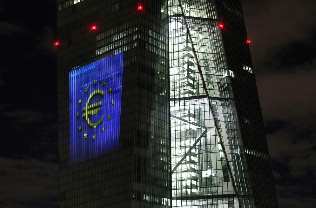 مقر البنك المركزي الاوروبي في فرانكفورت بتاريخ 30 كانون الاول/ديسمبر 2021 (أ ف ب)