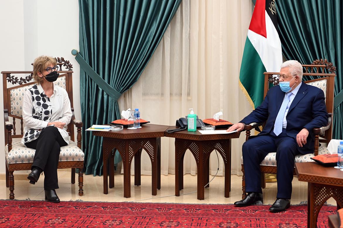 الرئيس الفلسطيني يستقبل أمين عام منظمة العفو الدولية (وفا)
