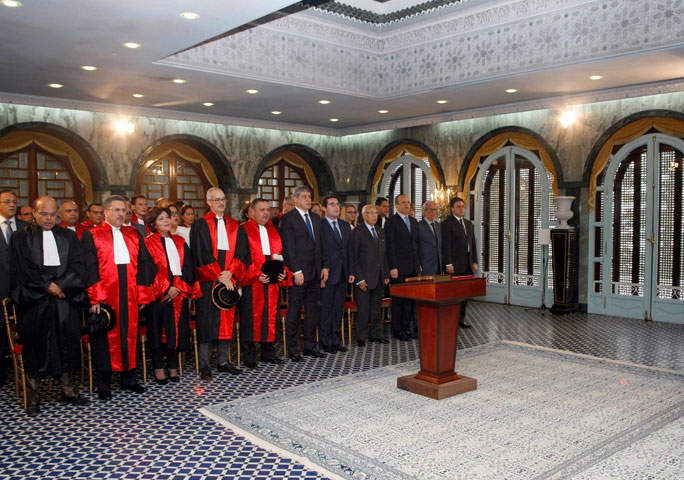 أعضاء المجلس الأعلى للقضاء في تونس (الموقع الرسمي)