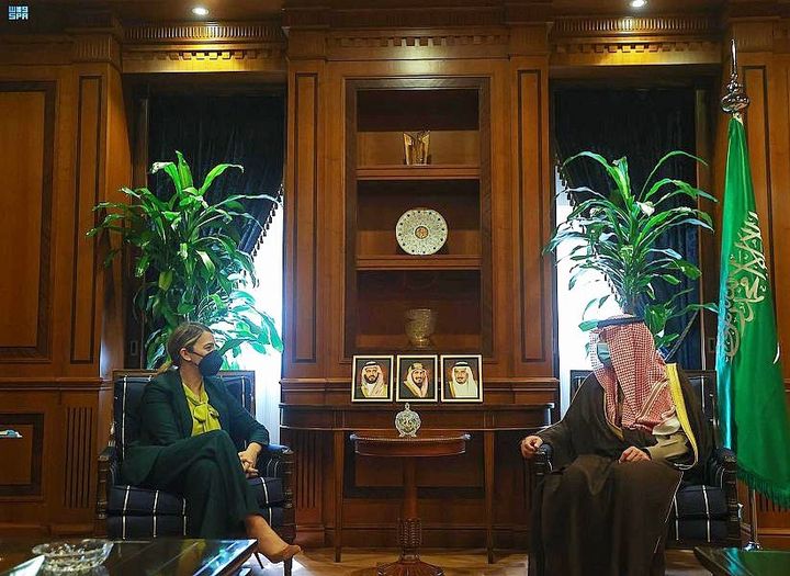 وزير الدولة للشؤون الخارجية السعودي    عادل بن أحمد الجبير، مع مساعدة وزير الخارجية الأمريكي لشؤون الشرق الأدنى بالإنابة يائيل لامبرت (واس)