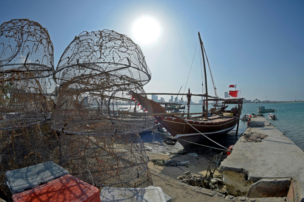 قارب صيد قرب المنامة في 20 كانون الاول/ديسمبر 2020(ا ف ب)