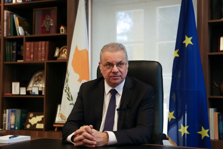 وزير الداخلية القبرصي نيكوس نوريس ( فرانس برس) (ا ف ب).