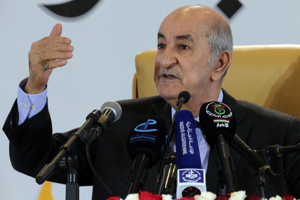 الرئيس الجزائري عبد المجيد تبون (د ب أ)