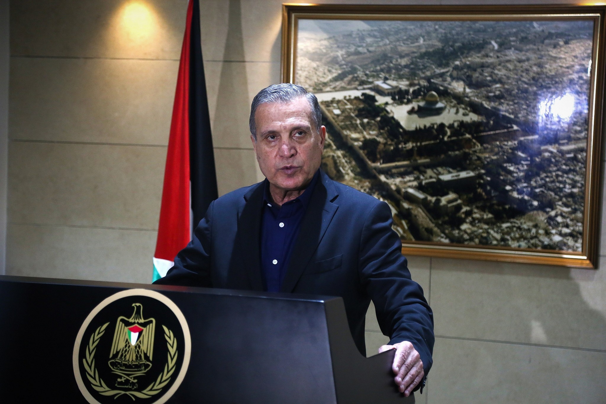 الناطق باسم الرئاسة الفلسطينية نبيل أبو ردينة (وفا)