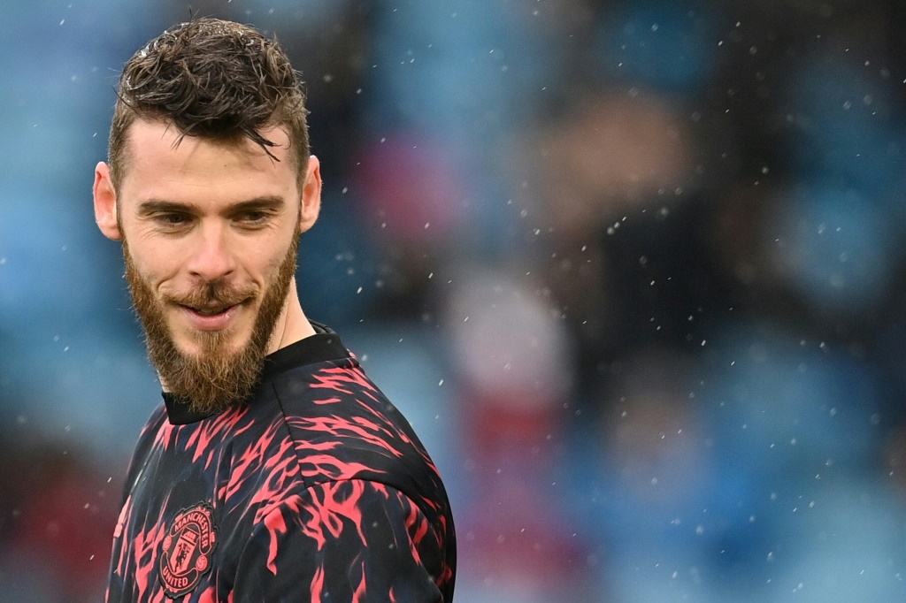 يلتقي الاسباني دافيد دي خيا حارس مانشستر يونايتد فريقه السابق عندما يواجه أتلتيكو مدريد في دوري أبطال أوروبا (ا ف ب)