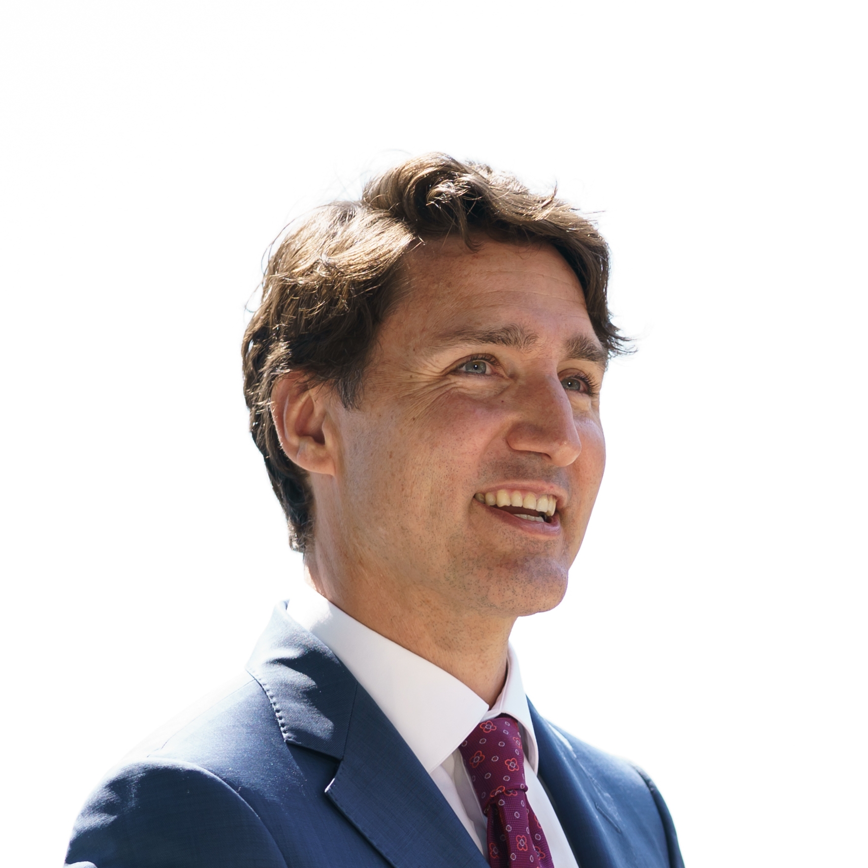 رئيس الوزراء الكندي جاستن ترودو خلال مؤتمر صحافي في العاصمة أوتاوا في 21 شباط/فبراير 2022 (ا ف ب)