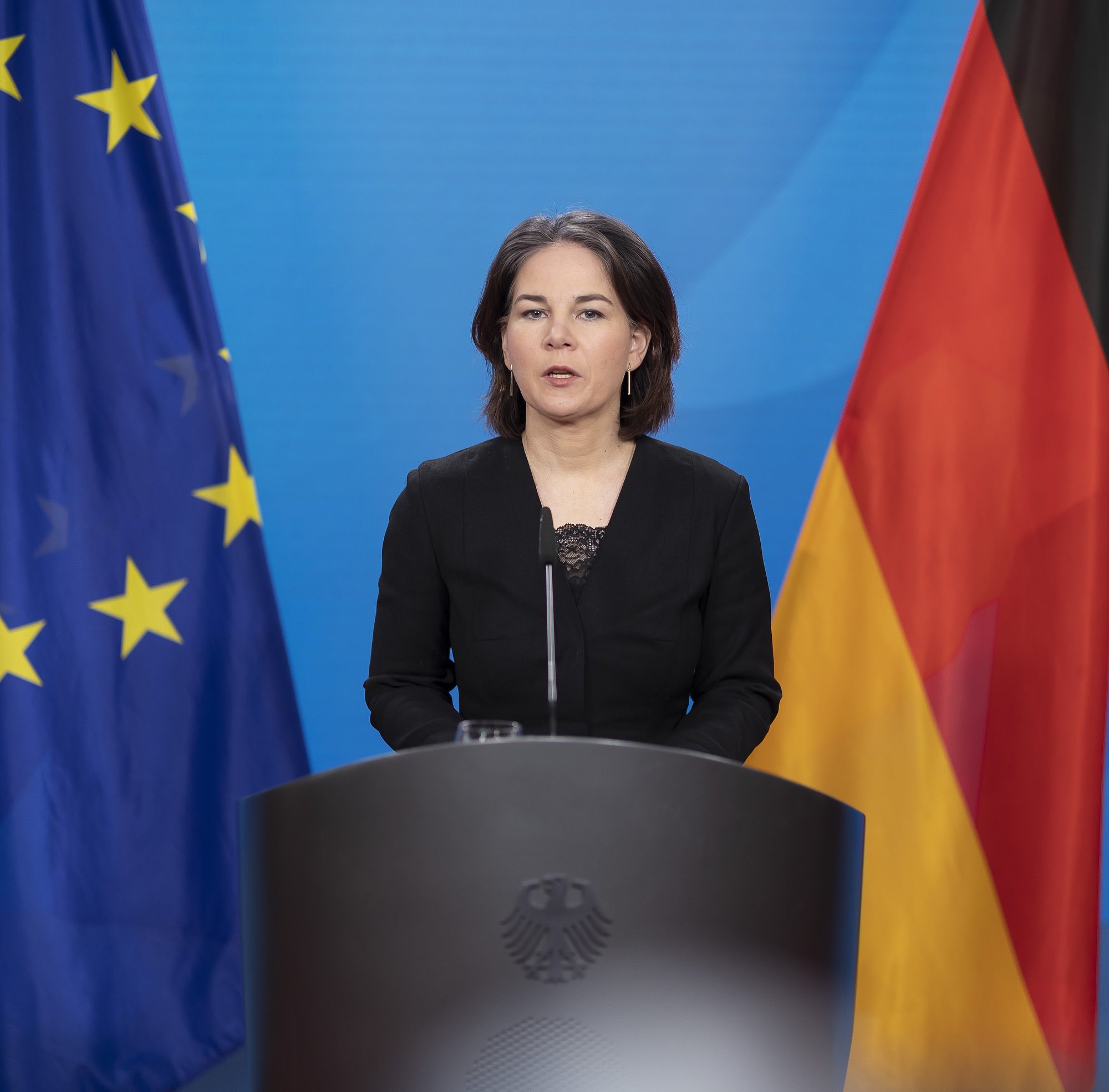 وزيرة الخارجية الألمانية أنالينا بيربوك ( وزارة الخارجية الألمانية -توتير)