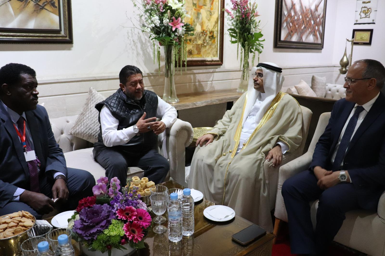 رئيس البرلمان العربي يلتقي رئيس مجلس أمناء المرصد العربي لحقوق الانسان (ا ف ب)