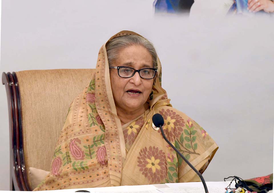 الشيخة حسنية رئيسة الوزراء البنغالية (وكالة الأنباء الأنباء البنغالية)