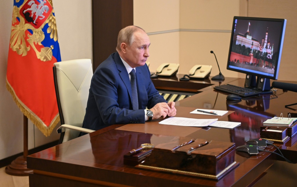 أمر الرئيس الروسي فلاديمير بوتين بدخول القوات إلى أوكرانيا في 24 فبراير (أ ف ب)