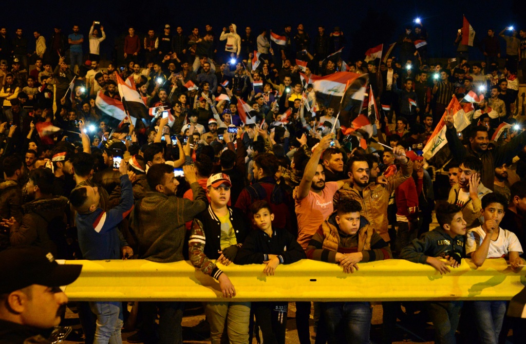 ستحرم الجماهير العراقية من مشاهدة مباراة العراق والامارات في العاصمة بغداد بعدما تم نقلها إلى السعودية (ا ف ب)