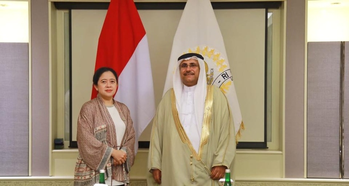 رئيس البرلمان العربي العسومي  يبحث مع رئيسة برلمان إندونيسيا تنظيم منتديات برلمانية(العمانية)
