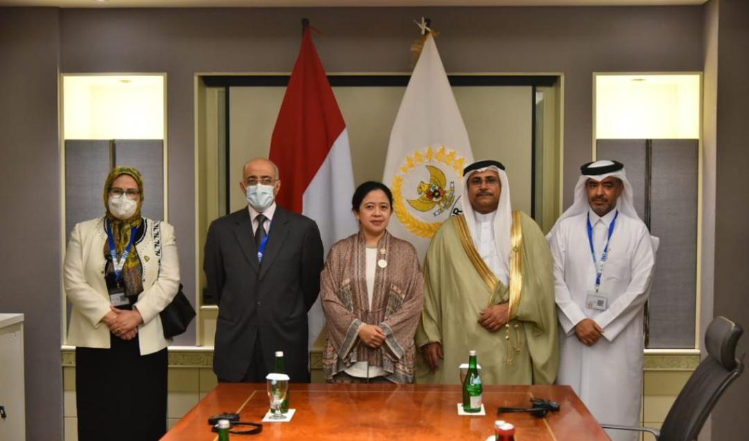 العسومي مع رئيسة البرلمان الاندونسي - الأمة برس
