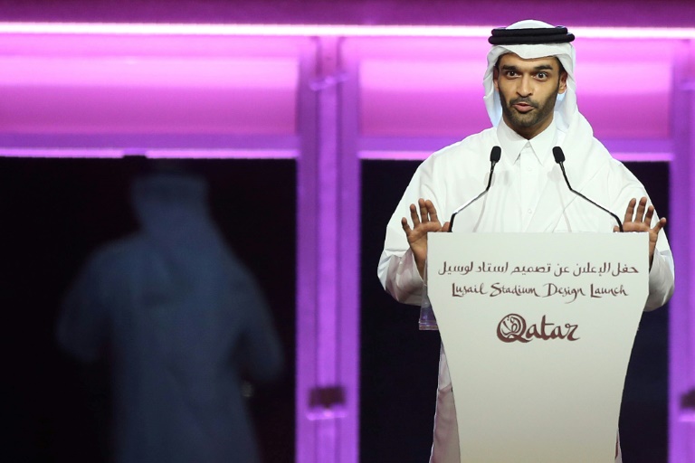  اتهم حسن الذوادي أكبر منظم لكأس العالم في قطر لويس فان جال بعدم احترام العالم العربي.(اف ب)