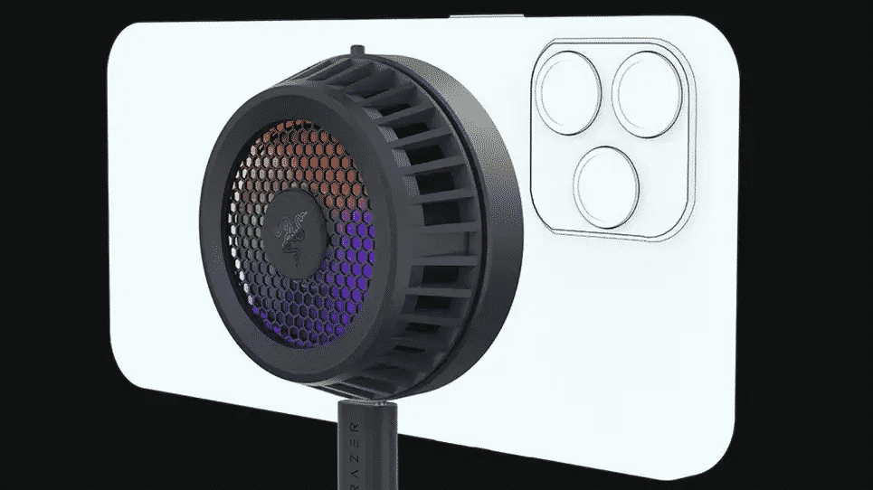الشركة قدمت مروحة لتبريد أجهزة آيفون تعمل عبر اتصال MagSafe وتضيء بألوان RGB متنوعة (موقع الشركة)