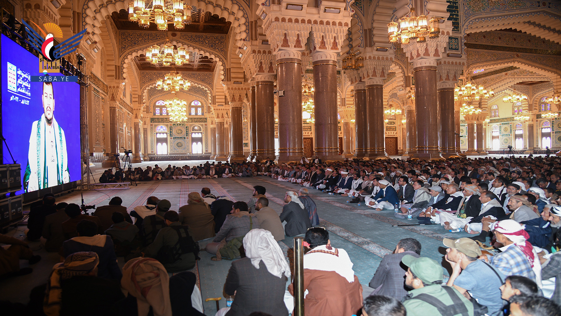 عبدالملك الحوثي، زعيم جماعة أنصار الله الحوثية (سبأ)