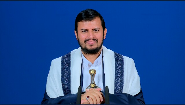 عبدالملك الحوثي زعيم أنصار الله الحوثيين (اعلام يمني)