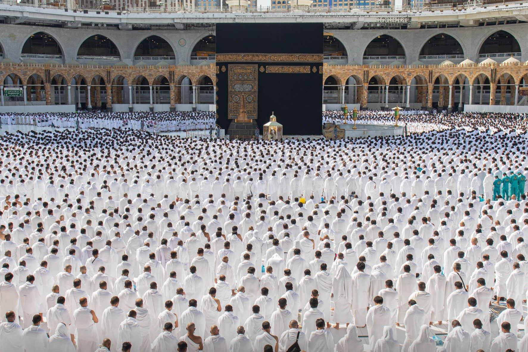 تجهيز 80 مصلى للمصلين في التوسعة السعودية الثالثة بالمسجد الحرام (د ب أ)