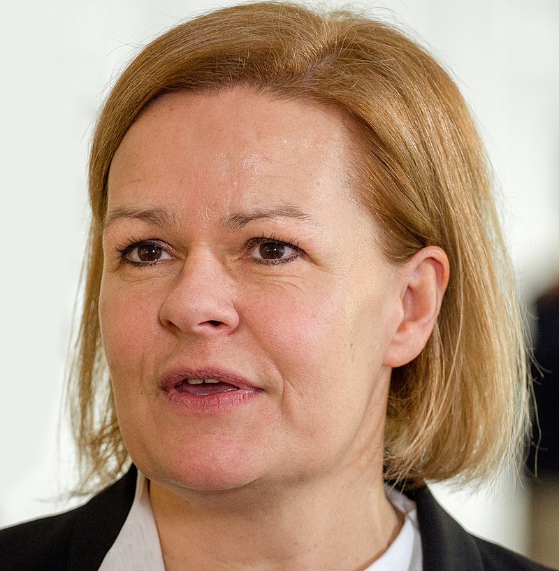 وزيرة الداخلية الألمانية نانسي فيزر (ويكيبيديا)