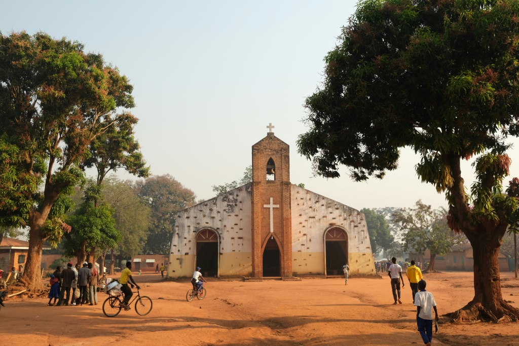 كاتدرائية بريا في إفريقيا الوسطى في 20 كانون الأول/ديسمبر 2019(ا ف ب)