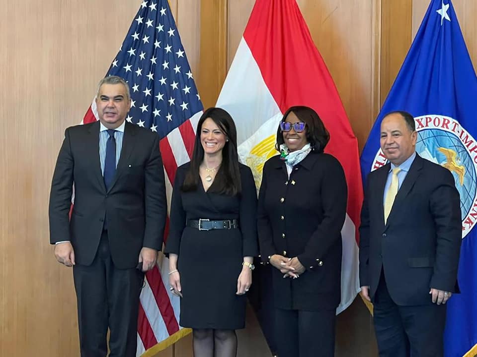 وزير المالية المصري محمد معيط خلال لقائه مع ممثلي بنك التصدير والاستيراد الأمريكي (رئاسة الوزارء المصرية)