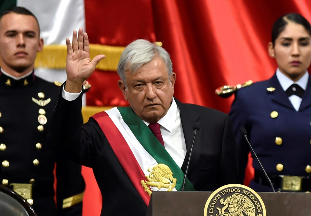 رئيس المكسيك أندريس مانويل لوبيز أوبرادور ( أ ف ب)