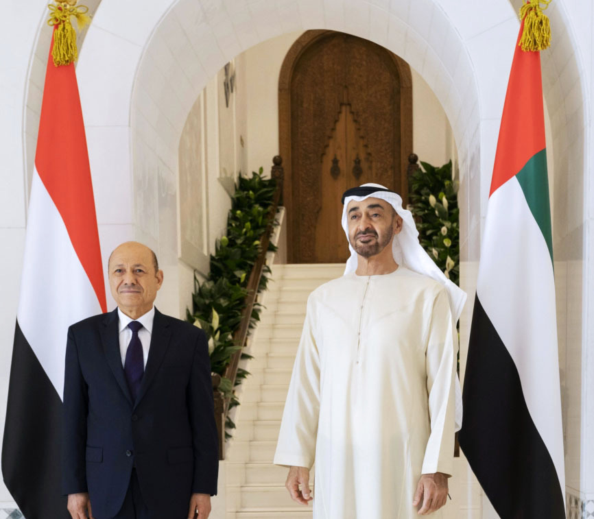 الرئيس العليمي والشيخ محمد بن زايد (وام)