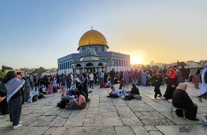 قبة الصخرة في رمضان (تويتر)