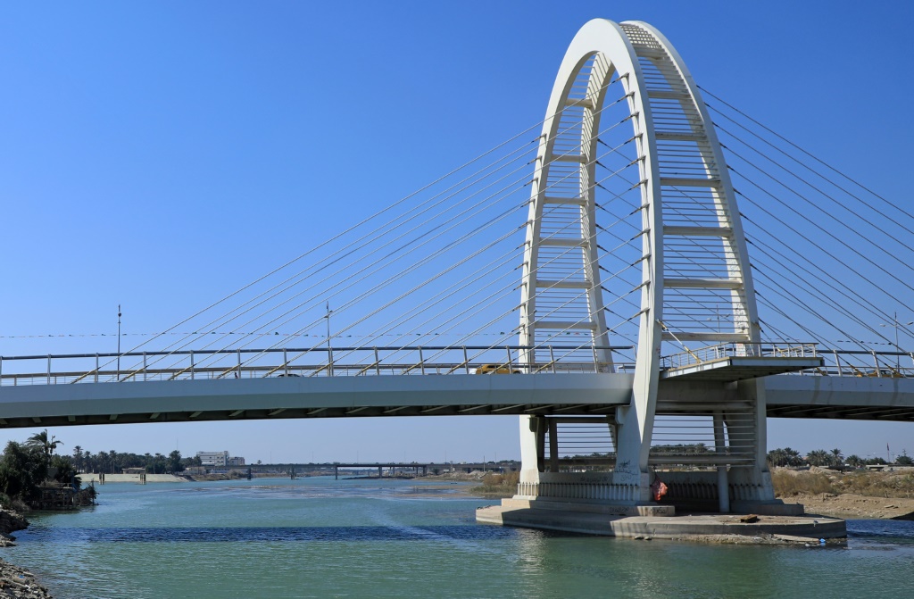مشهد عام من مدينة العمارة بمحافظة ميسان في 16 شباط/فبراير 2022 (ا ف ب)
