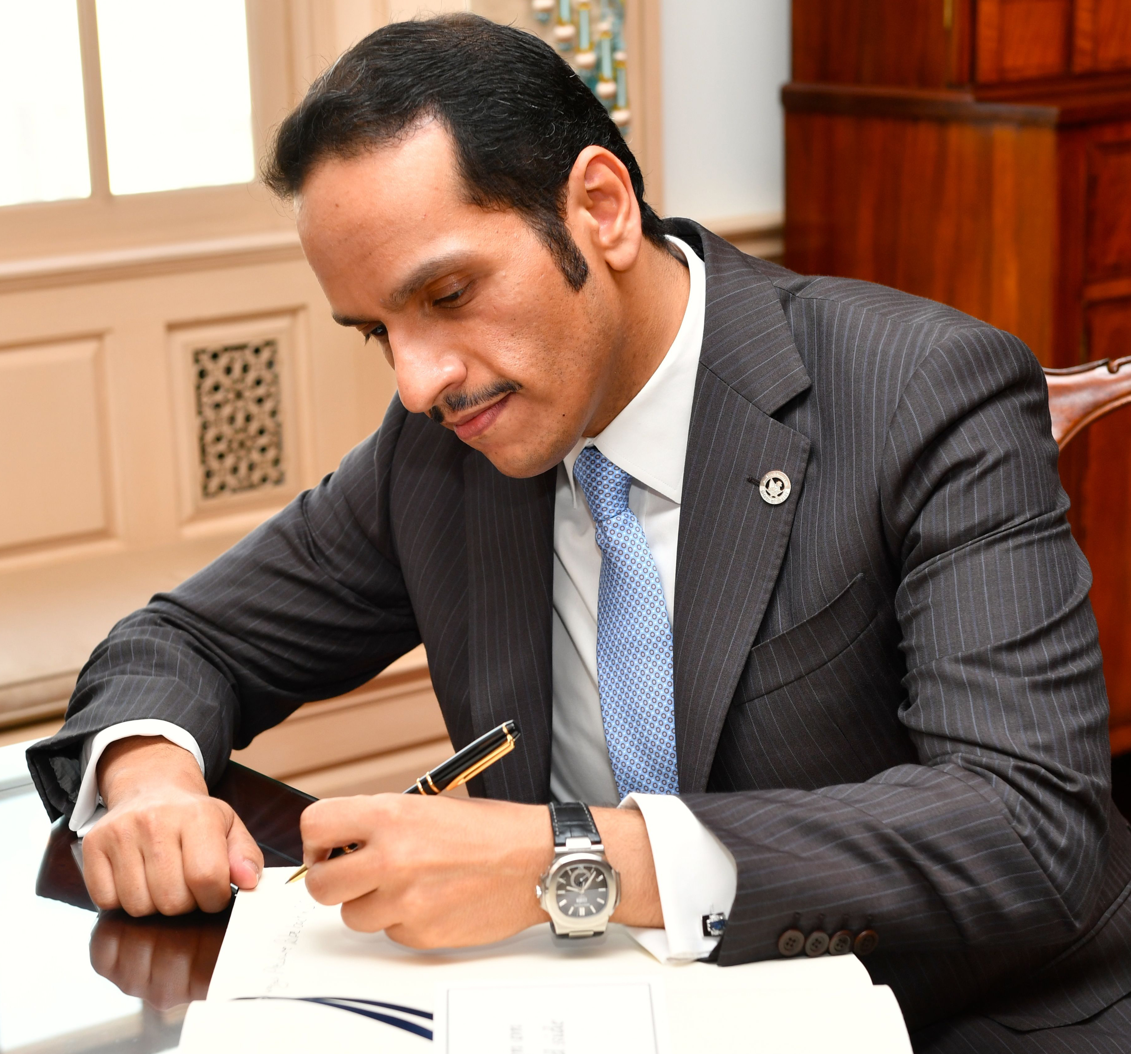 وزير الخارجية القطري الشيخ محمد بن عبد الرحمن آل ثاني (ويكيبيديا)