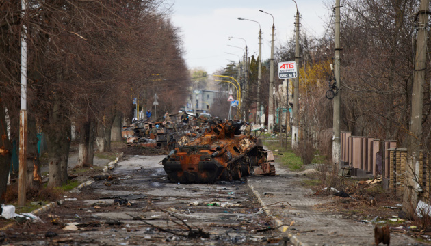 صورة من أضرار الحرب الأوكرانية الروسية   (وكالة الأنباء الأوكرانية)