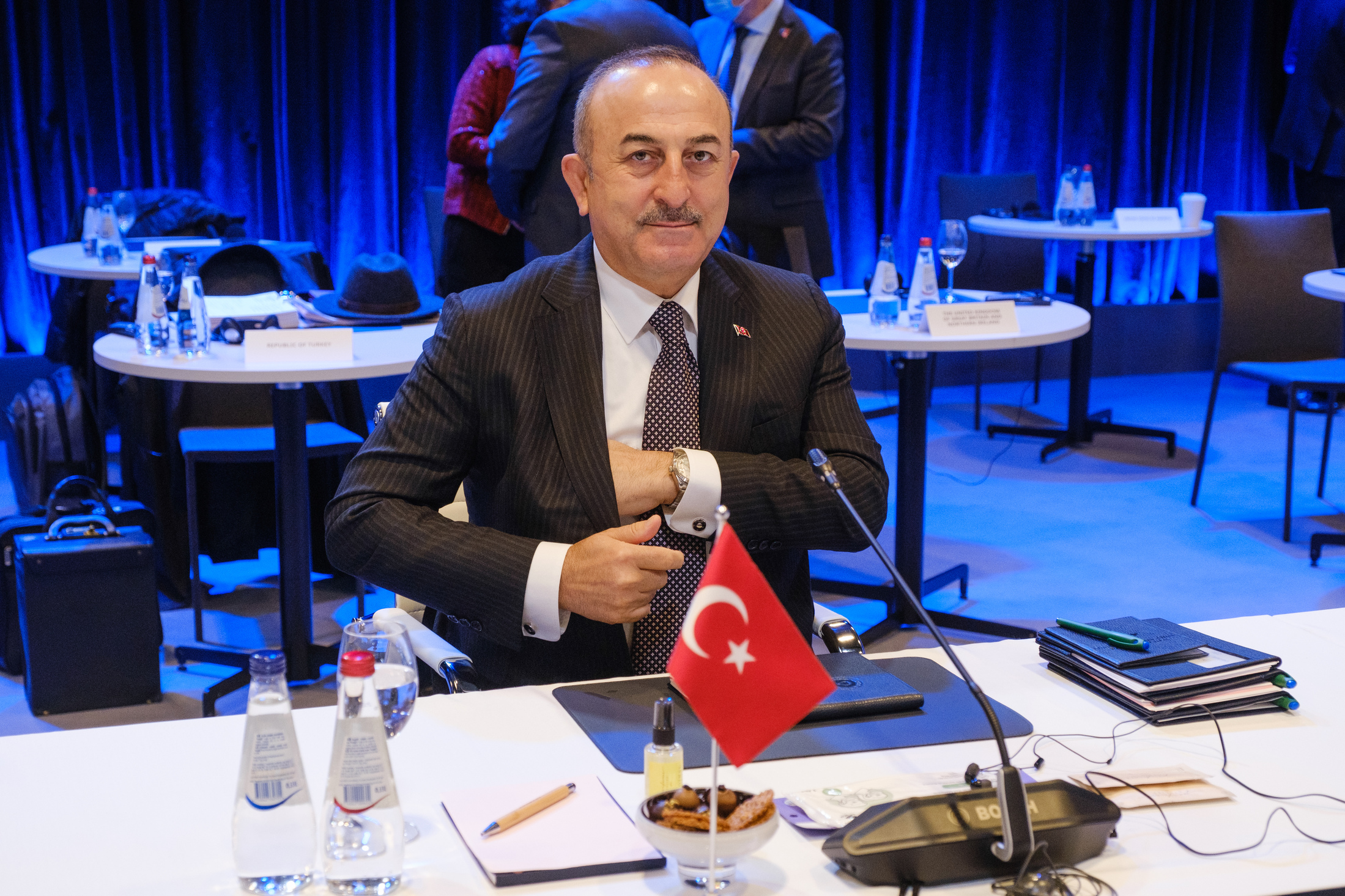 وزير الخارجية التركي مولود تشاووش أوغلو (د ب أ)