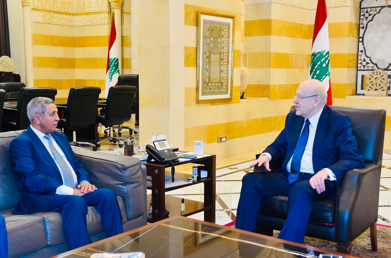 دولة الرئيس ميقاتي والسفير اليمني لدى لبنان (سبأ)