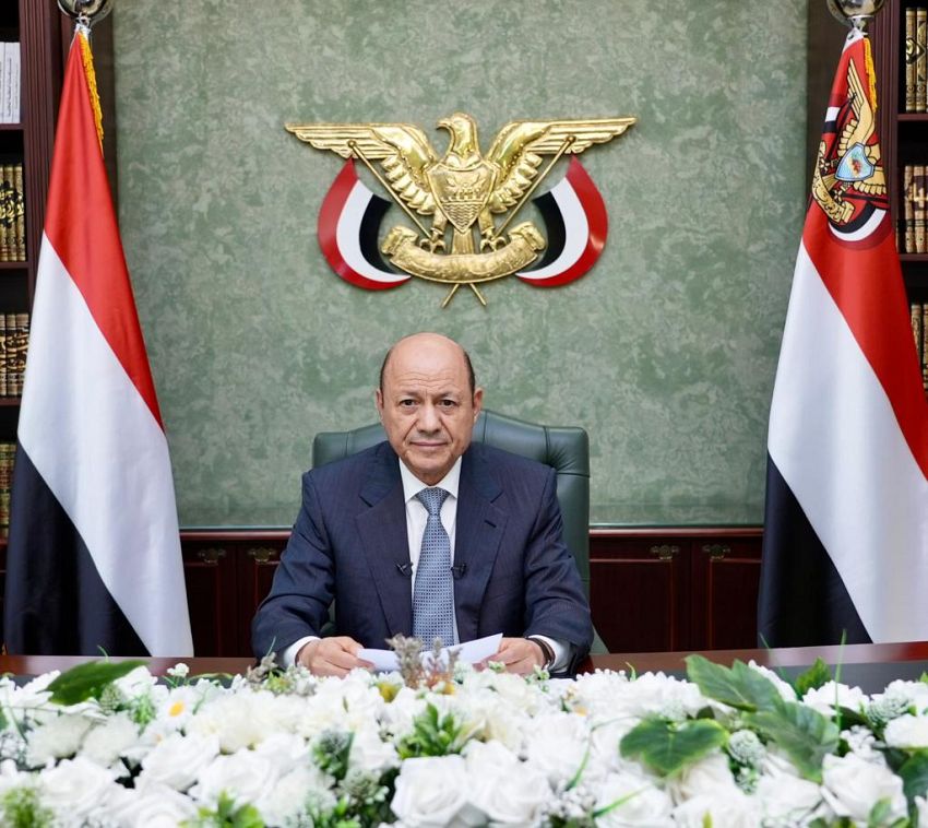 رئيس مجلس القيادة الرئاسي اليمني الدكتور رشاد محمد العليمي (سبأ)