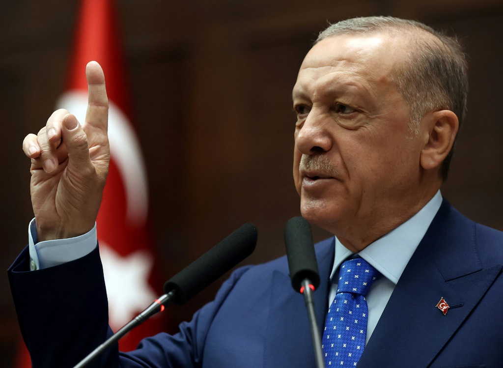 الرئيس التركي رجب طيب أردوغان (أ ف ب)