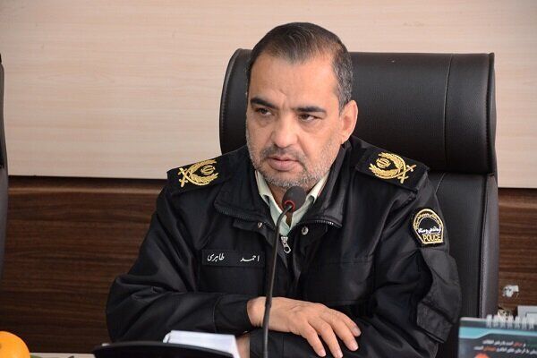لعميد أحمد طاهري قائد شرطة محافظة سيستان وبلوشستان جنوب شرق ايران (ارنا)