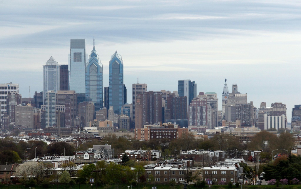 لقطة عامة لمدينة فيلادلفيا بتاريخ 25 نيسان/أبريل 2014 (ا ف ب)