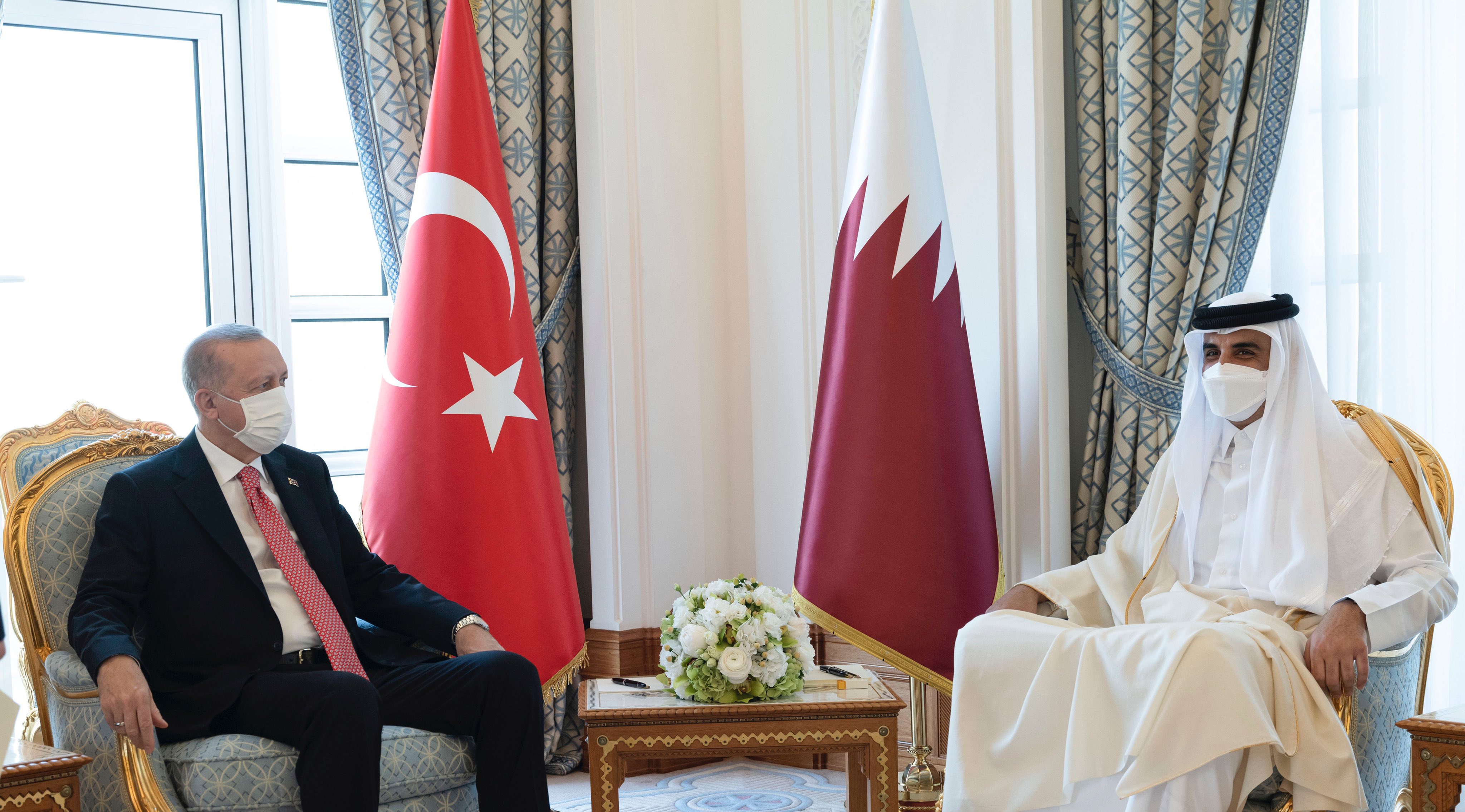 أمير قطر والرئيس التركي يترأسان اجتماع الدورة السابعة بين البلدين(قنا)