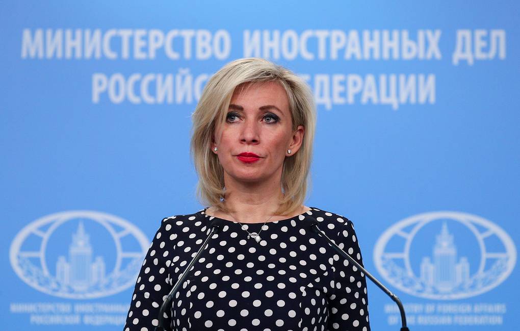 الممثلة الرسمية لوزارة الخارجية الروسية ماريا زاخاروفا ( الدائرة الصحفية التابعة لوزارة خارجية الاتحاد الروسي)