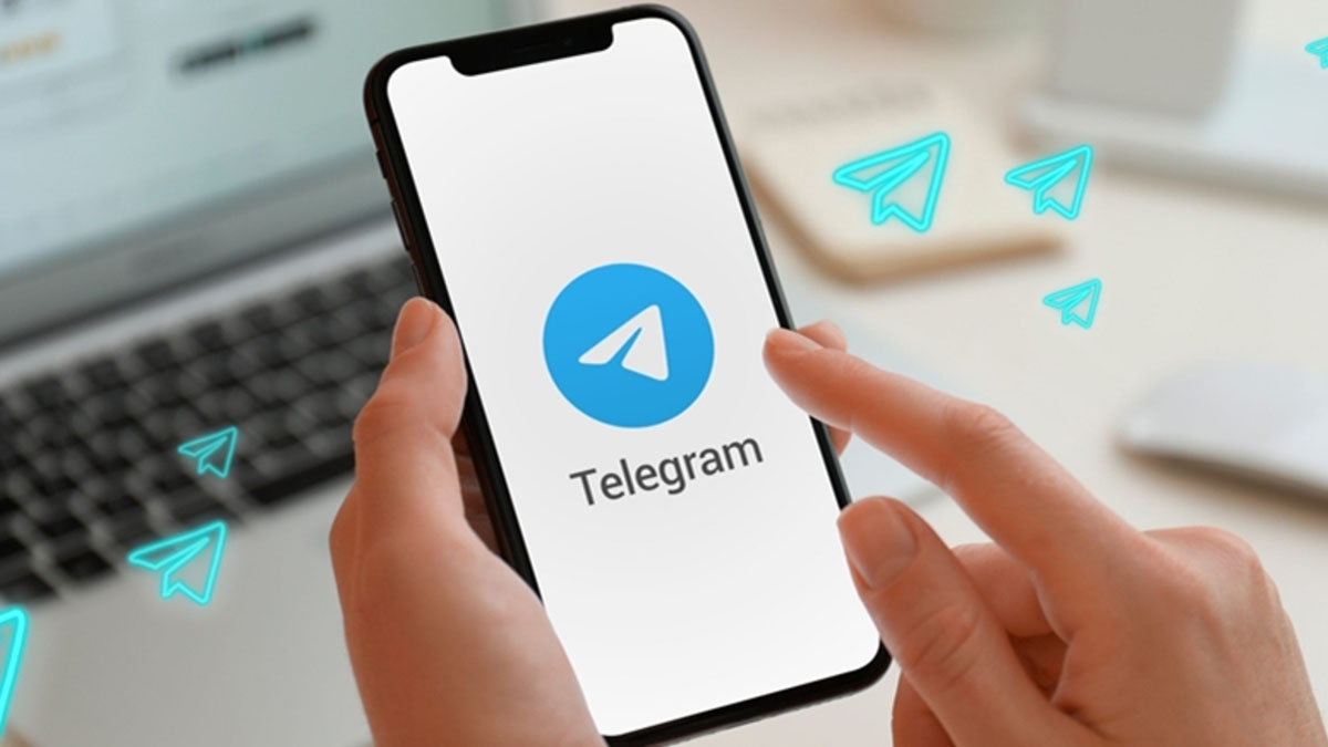 شعار تطبيق تليجرام (تويتر)